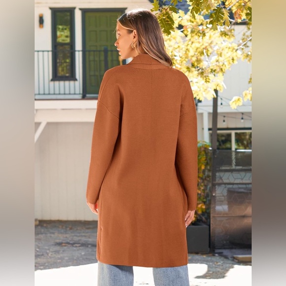 Soft Duster Length Jacket - Burnt Orange - Size Medium - EUC - Picture 2 of 8